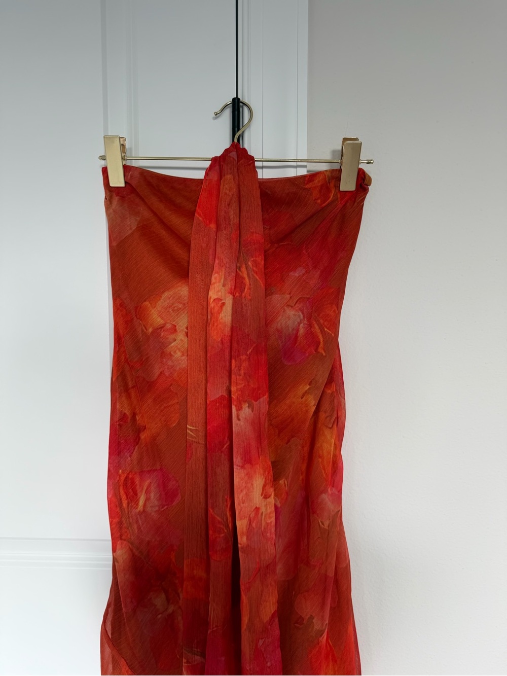 Peppermayo Red and Orange Maxi Dress - Picture 4 of 5
